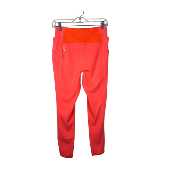NWT Free People Movement Size Large Bright Coral Legging Size Pockets - Picture 3 of 7